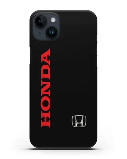 Чехол с надписью Honda и логотипом силиконовый для iPhone 14 Plus