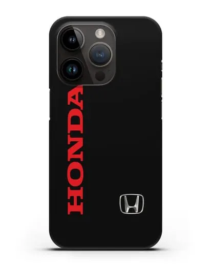 Чехол с надписью Honda и логотипом силиконовый для iPhone 14 Pro
