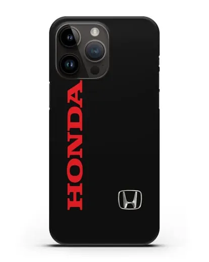 Чехол с надписью Honda и логотипом силиконовый для iPhone 14 Pro Max