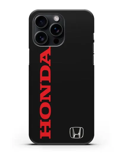 Чехол с надписью Honda и логотипом силиконовый для iPhone 15 Pro Max