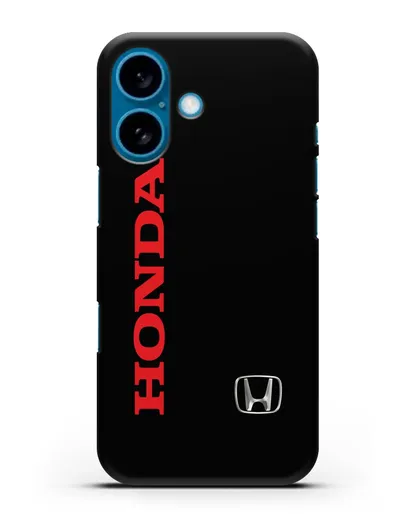 Чехол с надписью Honda и логотипом силиконовый для iPhone 16