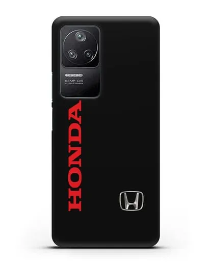 Чехол с надписью Honda и логотипом силиконовый для Xiaomi Poco F4