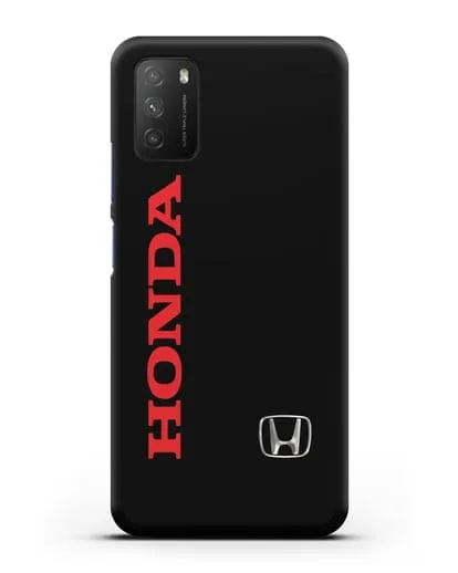 Чехол с надписью Honda и логотипом силиконовый для Xiaomi Poco M3