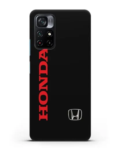 Чехол с надписью Honda и логотипом силиконовый для Xiaomi Poco M4 Pro 5G