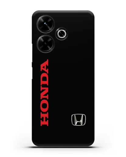 Чехол с надписью Honda и логотипом силиконовый для Xiaomi Poco M6