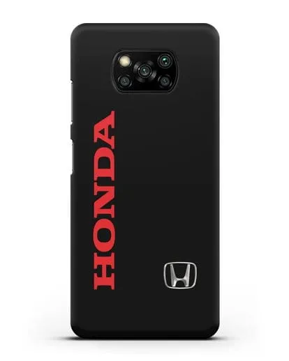 Чехол с надписью Honda и логотипом силиконовый для Xiaomi Poco X3