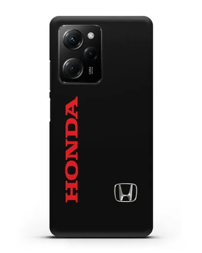 Чехол с надписью Honda и логотипом силиконовый для Xiaomi Poco X5 Pro