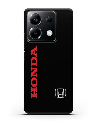 Чехол с надписью Honda и логотипом силиконовый для Xiaomi Poco X6