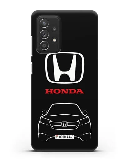 Чехол Honda с номерным знаком силиконовый для Samsung Galaxy A53