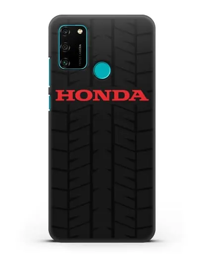 Чехол с логотипом Хонда с протектором шин силиконовый для Honor 9A