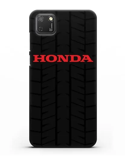 Чехол с логотипом Хонда с протектором шин силиконовый для Honor 9S