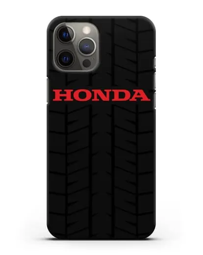 Чехол с логотипом Хонда с протектором шин силиконовый для iPhone 12 Pro Max