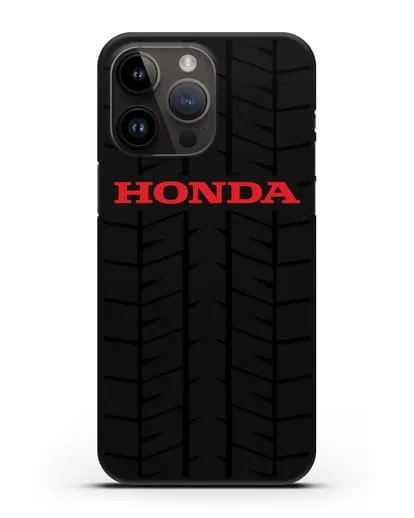 Чехол с логотипом Хонда с протектором шин силиконовый для iPhone 14 Pro Max