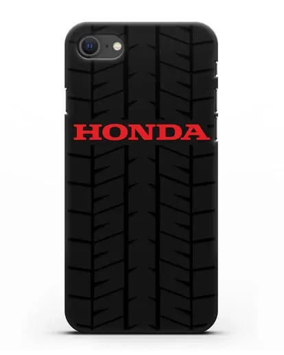 Чехол с логотипом Хонда с протектором шин силиконовый для iPhone SE 2020