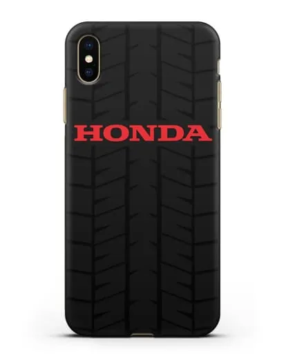 Чехол с логотипом Хонда с протектором шин силиконовый для iPhone XS Max