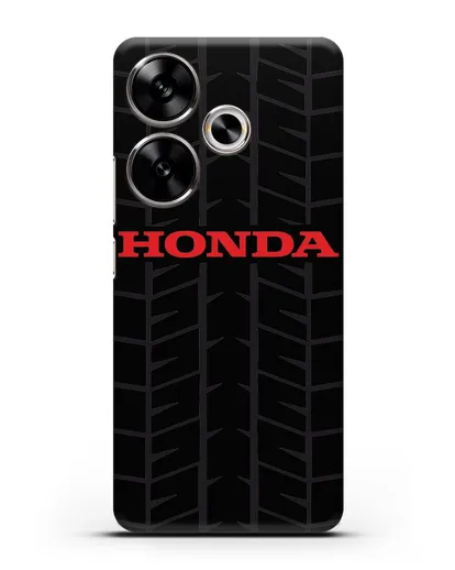Чехол с логотипом Хонда с протектором шин силиконовый для Xiaomi Poco F6