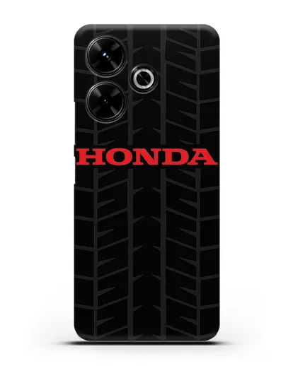 Чехол с логотипом Хонда с протектором шин силиконовый для Xiaomi Poco M6