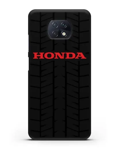 Чехол с логотипом Хонда с протектором шин силиконовый для Xiaomi Redmi Note 9T