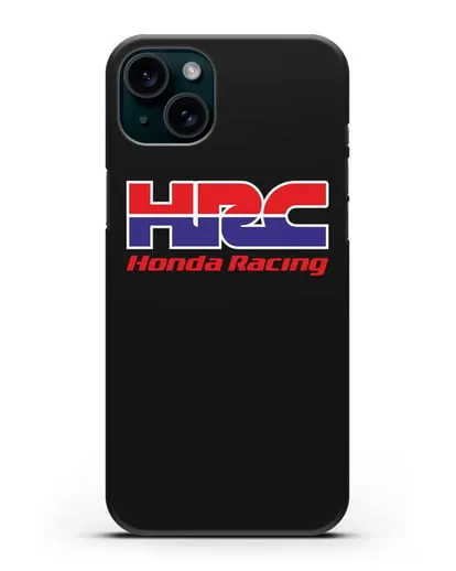 Чехол с надписью Honda Racing силиконовый для iPhone 15 Plus