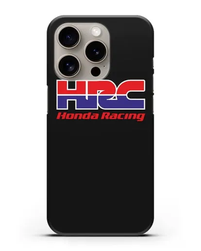 Чехол с надписью Honda Racing силиконовый для iPhone 15 Pro