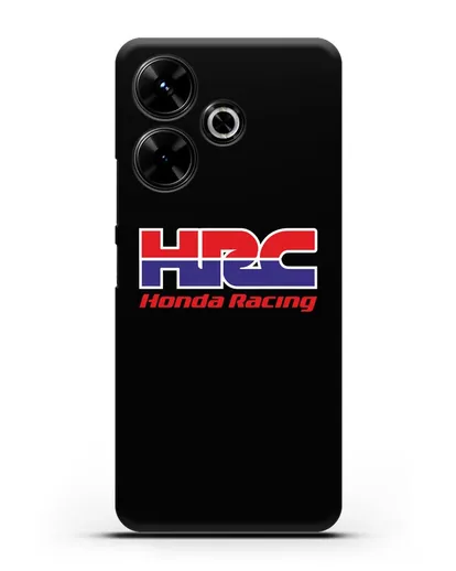 Чехол с надписью Honda Racing силиконовый для Xiaomi Poco M6