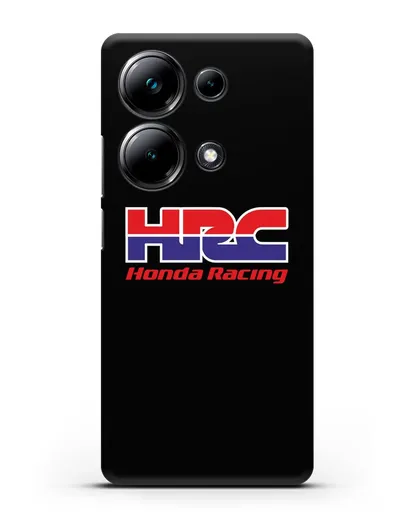 Чехол с надписью Honda Racing силиконовый для Xiaomi Poco M6 Pro