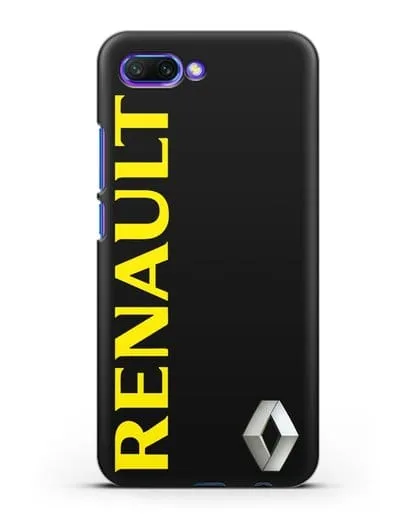 Чехол с надписью Renault и логотипом силиконовый для Honor 10