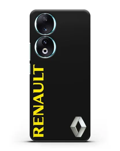 Чехол с надписью Renault и логотипом силиконовый для Honor 90