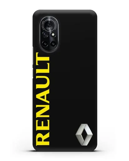 Чехол с надписью Renault и логотипом силиконовый для Huawei Nova 8