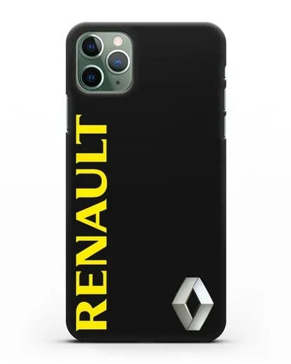 Чехол с надписью Renault и логотипом силиконовый для iPhone 11 Pro Max