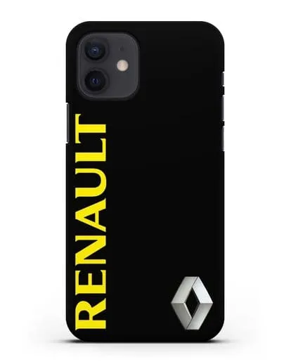 Чехол с надписью Renault и логотипом силиконовый для iPhone 12