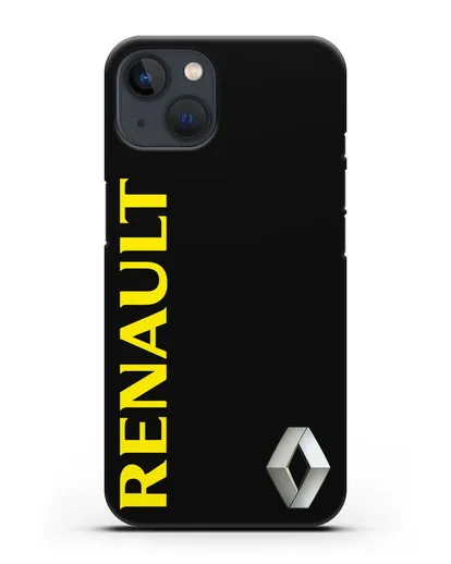 Чехол с надписью Renault и логотипом силиконовый для iPhone 13