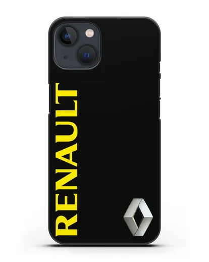 Чехол с надписью Renault и логотипом силиконовый для iPhone 13 Mini