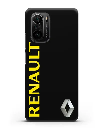 Чехол с надписью Renault и логотипом силиконовый для Xiaomi Poco F3