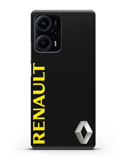 Чехол с надписью Renault и логотипом силиконовый для Xiaomi Poco F5