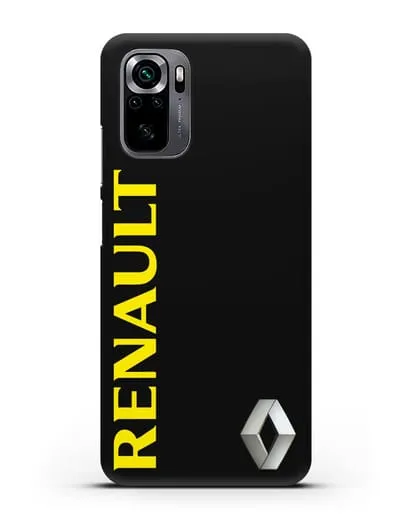 Чехол с надписью Renault и логотипом силиконовый для Xiaomi Poco M5s
