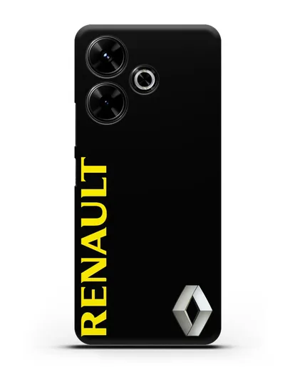 Чехол с надписью Renault и логотипом силиконовый для Xiaomi Poco M6