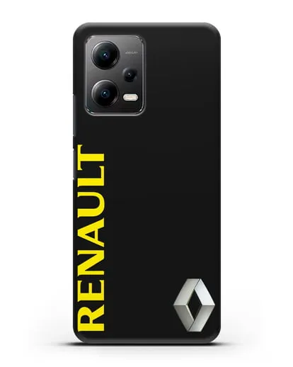 Чехол с надписью Renault и логотипом силиконовый для Xiaomi Poco X5