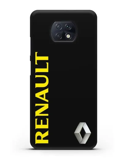 Чехол с надписью Renault и логотипом силиконовый для Xiaomi Redmi Note 9T