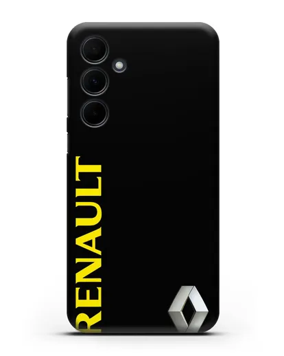 Чехол с надписью Renault и логотипом силиконовый для Samsung Galaxy A55 [SM-A556]