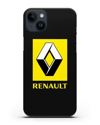 Чехол с логотипом Renault силиконовый для iPhone 14 Plus