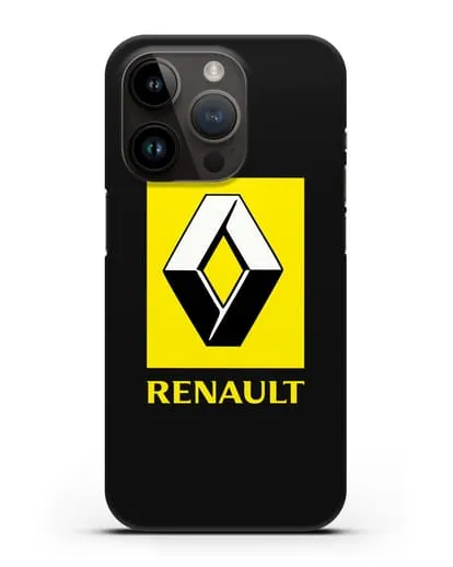 Чехол с логотипом Renault силиконовый для iPhone 14 Pro