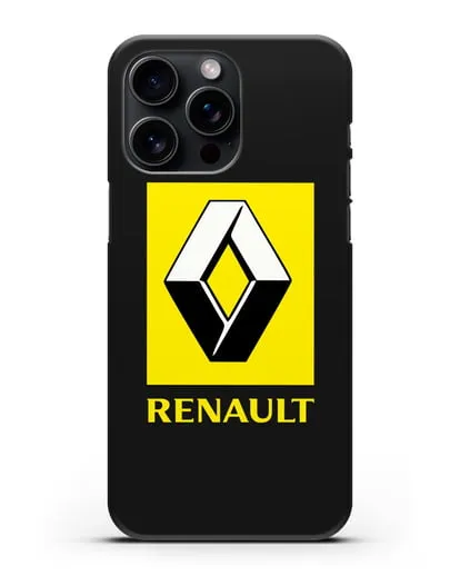 Чехол с логотипом Renault силиконовый для iPhone 15 Pro Max