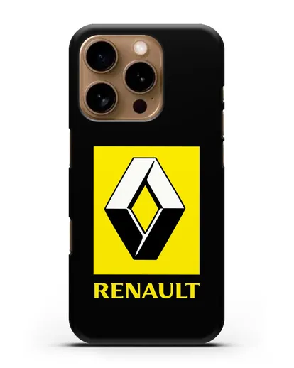 Чехол с логотипом Renault силиконовый для iPhone 16 Pro