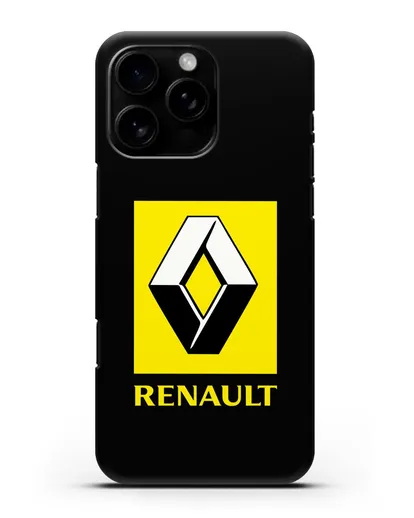 Чехол с логотипом Renault силиконовый для iPhone 16 Pro Max