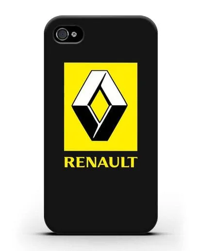 Чехол с логотипом Renault силиконовый для iPhone 4/4s
