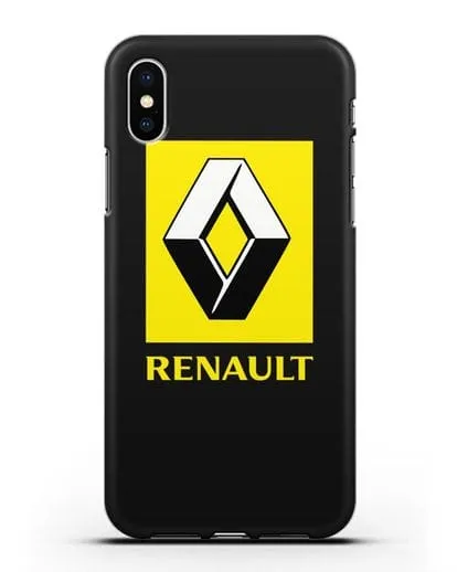 Чехол с логотипом Renault силиконовый для iPhone XS