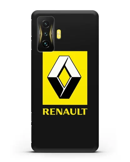 Чехол с логотипом Renault силиконовый для Xiaomi Poco F4 GT