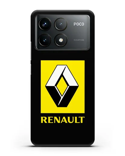 Чехол с логотипом Renault силиконовый для Xiaomi Poco F6 Pro