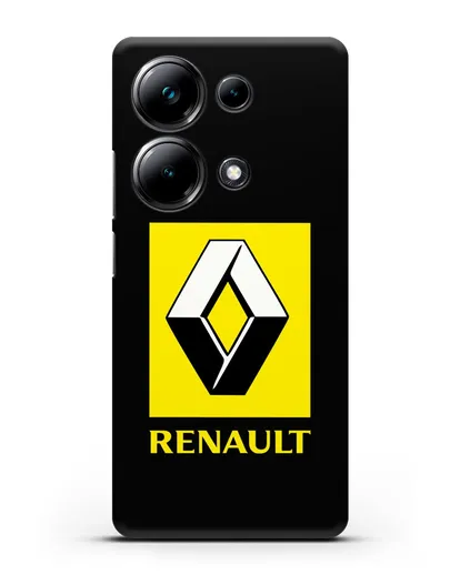 Чехол с логотипом Renault силиконовый для Xiaomi Poco M6 Pro